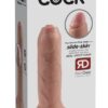 King Cock Uncut - Flesh iminapaga ja liikuva eesnahaga dildo 16.5cm