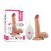 Lovetoy Cyberskin The Ultra Soft Dude 18cm iminapaga ja vibratsioonidega dildo